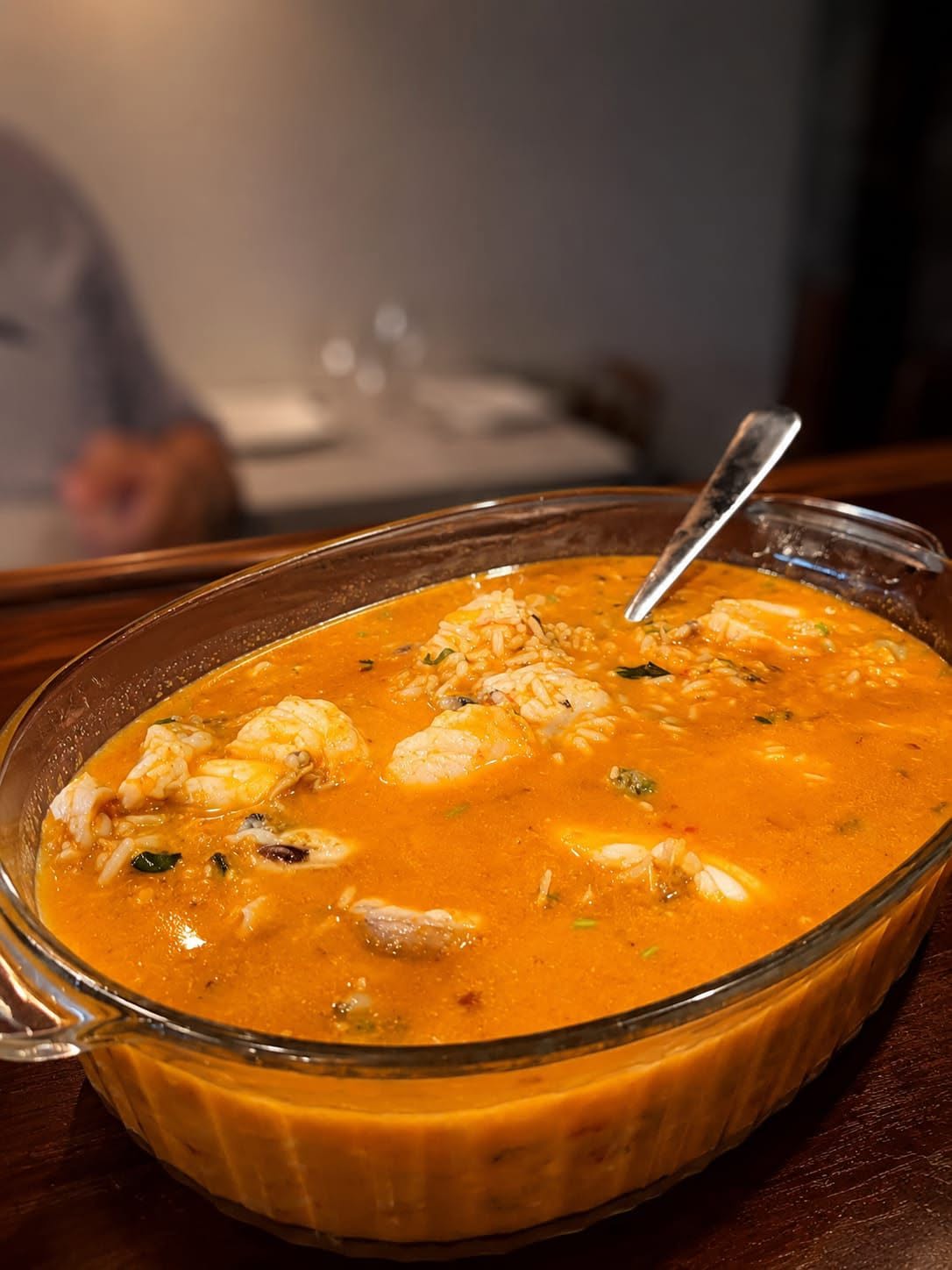 Arroz de tamboril com gambas
